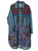 Load image into Gallery viewer, Retro Literary Casual Loose Denim Print Blouse