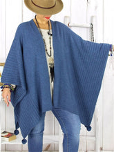 Load image into Gallery viewer, Autumn And Winter Warm Shawl-Style Hair Ball Women'S Sweater Coat