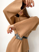 Load image into Gallery viewer, Irregular Turtleneck Sweater Knit Two-Piece Suit