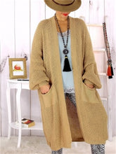 Load image into Gallery viewer, Autumn And Winter Warm Knitted Pocket Women'S Sweater Coat