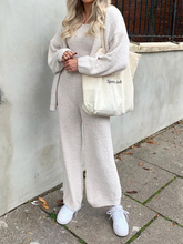 Load image into Gallery viewer, Fashion Solid Color Casual Loose Knit Three-piece Suit