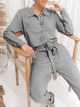Load image into Gallery viewer, Fashion Casual V-neck Knitted Jumpsuit