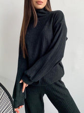 Load image into Gallery viewer, Solid Color Knit Two-Piece Suit