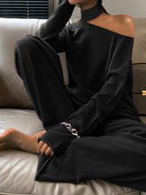 Load image into Gallery viewer, Fashion Hanging Neck Strapless Solid Color Women'S Knitted Suit