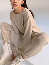 Load image into Gallery viewer, Pullover Solid Color Two-Piece Suit