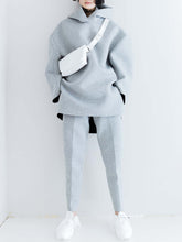 Load image into Gallery viewer, Fashion Casual Hooded Loose Two-Piece Suit