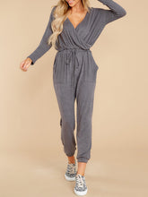Load image into Gallery viewer, Fashion Loose Long Sleeve V-Neck Casual Jumpsuit