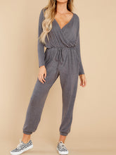 Load image into Gallery viewer, Fashion Loose Long Sleeve V-Neck Casual Jumpsuit