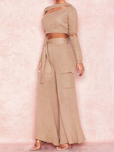 Load image into Gallery viewer, Fashion Solid Color Comfortable Knitted Two-Piece Suit