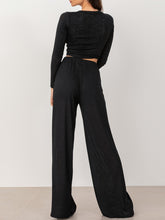 Load image into Gallery viewer, Fashion Casual Long-Sleeved Lace-Up Two-Piece Suit