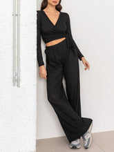 Load image into Gallery viewer, Fashion Casual Long-Sleeved Lace-Up Two-Piece Suit