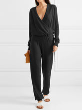 Load image into Gallery viewer, Casual Long-Sleeved V-Neck Loose Casual Jumpsuit