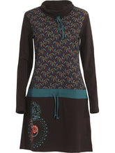 Load image into Gallery viewer, Printed Drawstring Midi Dress