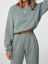 Load image into Gallery viewer, Women'S Casual Solid Color Loose Round Neck Sports Suit