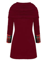 Load image into Gallery viewer, Retro Casual Plaid Stitching Women'S Dress