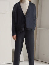 Load image into Gallery viewer, Women'S Casual Solid Color V-Neck Button Knit Suit
