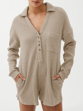 Load image into Gallery viewer, Fashion Casual V-Neck Knitted Solid Color Jumpsuit