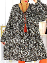 Load image into Gallery viewer, Spring And Summer Leopard Print Loose Casual Women'S Dress