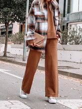 Load image into Gallery viewer, Women'S Fashion Solid Color V-Neck Knitted Two-Piece Suit