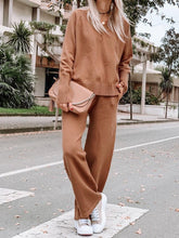 Load image into Gallery viewer, Women'S Fashion Solid Color V-Neck Knitted Two-Piece Suit