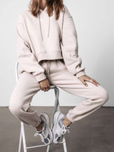 Load image into Gallery viewer, Women'S Comfortable Casual Hooded Loose Sports Two-Piece Suit