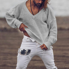 Load image into Gallery viewer, Men'S Fashion Casual V-Neck Long-Sleeved Knitted Sweater