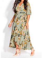 Load image into Gallery viewer, Women'S Fashion Print Plus Size V-Neck Dress