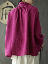 Load image into Gallery viewer, Retro Romantic Lace-Up Women'S Long-Sleeved Shirt
