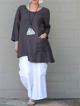 Load image into Gallery viewer, Retro Cotton And Linen Casual Pocket Women'S Suit