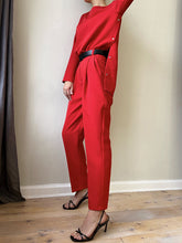 Load image into Gallery viewer, Split Hem Metal Buttons Pants Suit