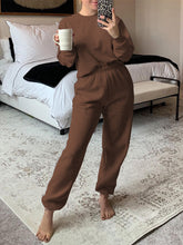 Load image into Gallery viewer, Casual Solid Color Loose Home Clothes Two-piece