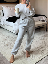 Load image into Gallery viewer, Casual Solid Color Loose Home Clothes Two-piece