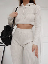 Load image into Gallery viewer, Women'S Warm Casual Hooded Knitted Suit