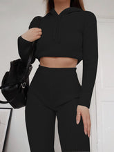Load image into Gallery viewer, Women'S Warm Casual Hooded Knitted Suit