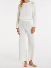 Load image into Gallery viewer, Women'S Casual Round Neck Contrast Color Knitted Two-Piece Suit
