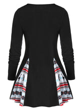 Load image into Gallery viewer, Casual Plaid Stitching Long Sleeve Women'S Dress