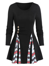 Load image into Gallery viewer, Casual Plaid Stitching Long Sleeve Women'S Dress