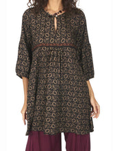 Load image into Gallery viewer, Bohemian V-Neck Print 3/4 Sleeve Blouse