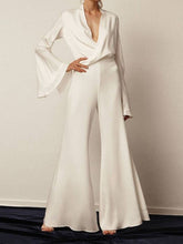 Load image into Gallery viewer, Two-Piece Female Fashion Comfortable V-Neck Flared Sleeve
