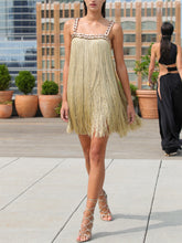 Load image into Gallery viewer, Fashion Sexy Sling Tassel Mini Dress
