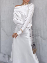 Load image into Gallery viewer, Fashion Elegant Pure Color Casual Two-Piece Suit