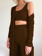 Load image into Gallery viewer, Fashion Solid Color Casual Knitted Vest Cardigan Three-piece Suit