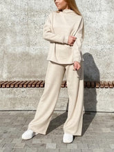 Load image into Gallery viewer, Half-High Collar Top Casual Two-Piece Suit