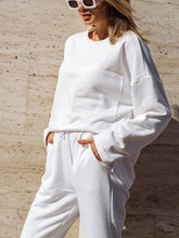 Load image into Gallery viewer, Side Slit Pocket Top Casual Two-Piece Suit