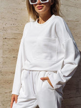 Load image into Gallery viewer, Side Slit Pocket Top Casual Two-Piece Suit