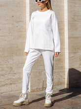 Load image into Gallery viewer, Side Slit Pocket Top Casual Two-Piece Suit