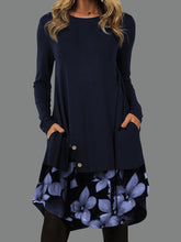 Load image into Gallery viewer, Bright Floral Buttons Print Dress