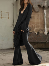 Load image into Gallery viewer, Fashion Casual Long-Sleeved V-Neck Knitted Loose Two-Piece Suit