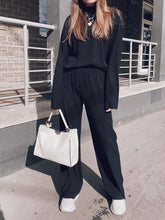 Load image into Gallery viewer, High Collar Buttons Knitting Two-Piece Suit
