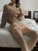 Load image into Gallery viewer, Casual Hooded Sports Women'S Suit